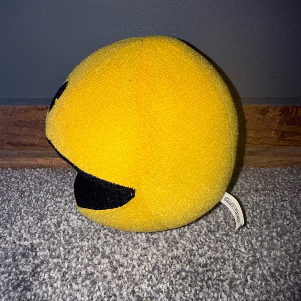 Pac-Man Plush Toy Yellow Classic Video Game Character Soft Stuffed - Picture 3 of 8